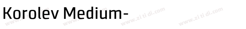 Korolev Medium字体转换